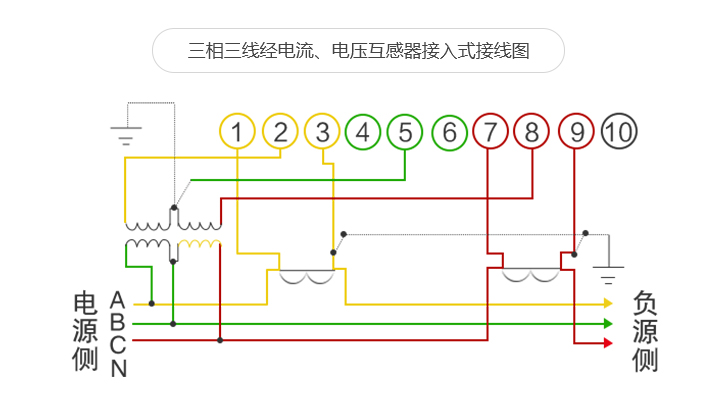 杭州华立DSZ535智能电表接线图